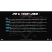 2024/25 Upper Deck Series 1 Hockey Hobby 12-Box Case