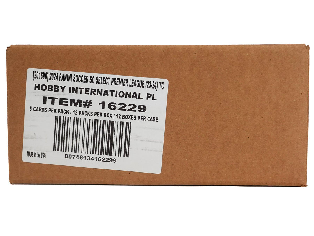 2023/24 Panini Select Premier League EPL Soccer International Hobby 12-Box Case