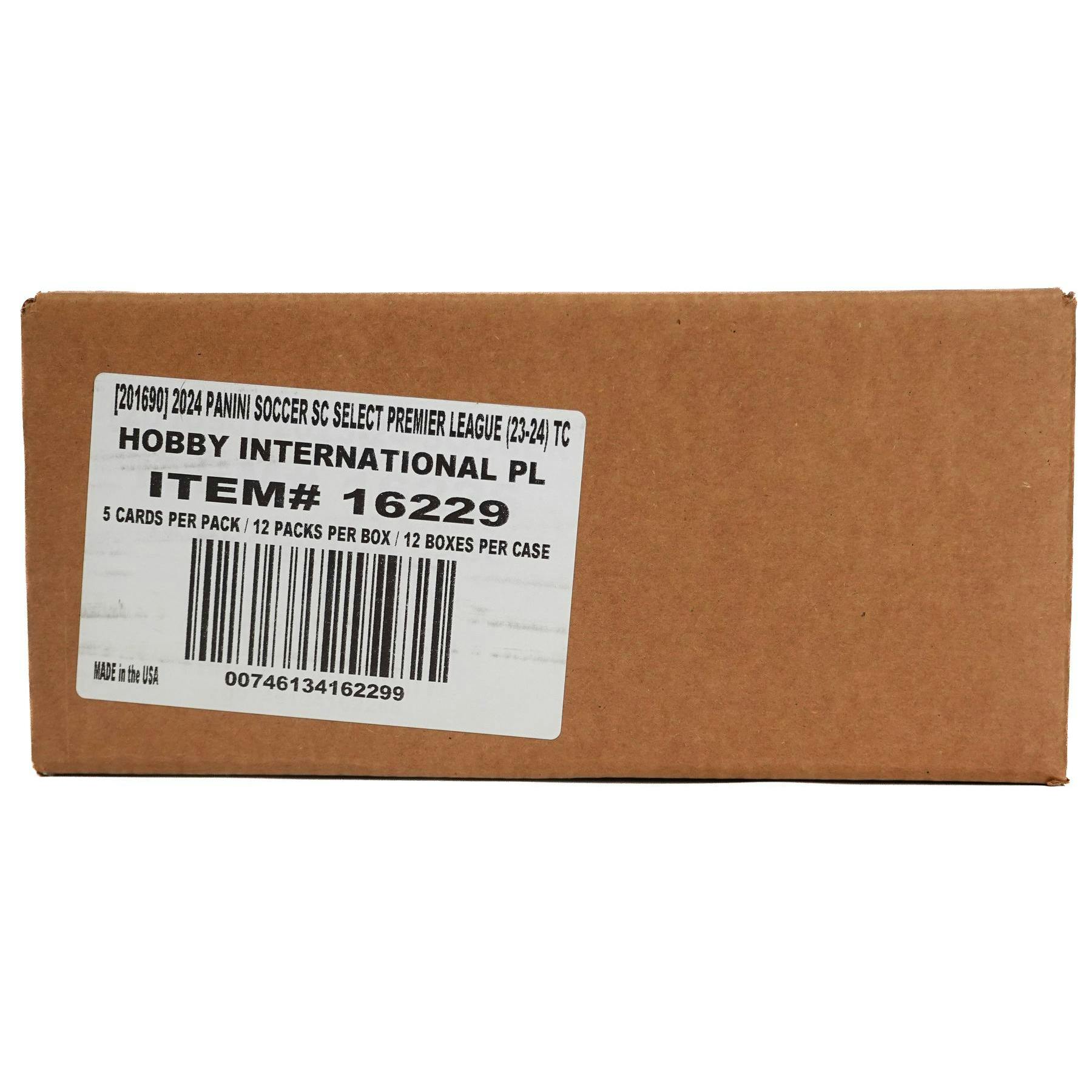 2023/24 Panini Select Premier League EPL Soccer International Hobby 12-Box Case