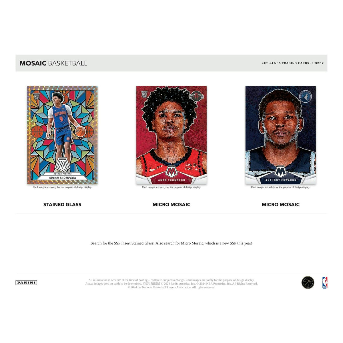2023/24 Panini Mosaic Basketball Hobby Box