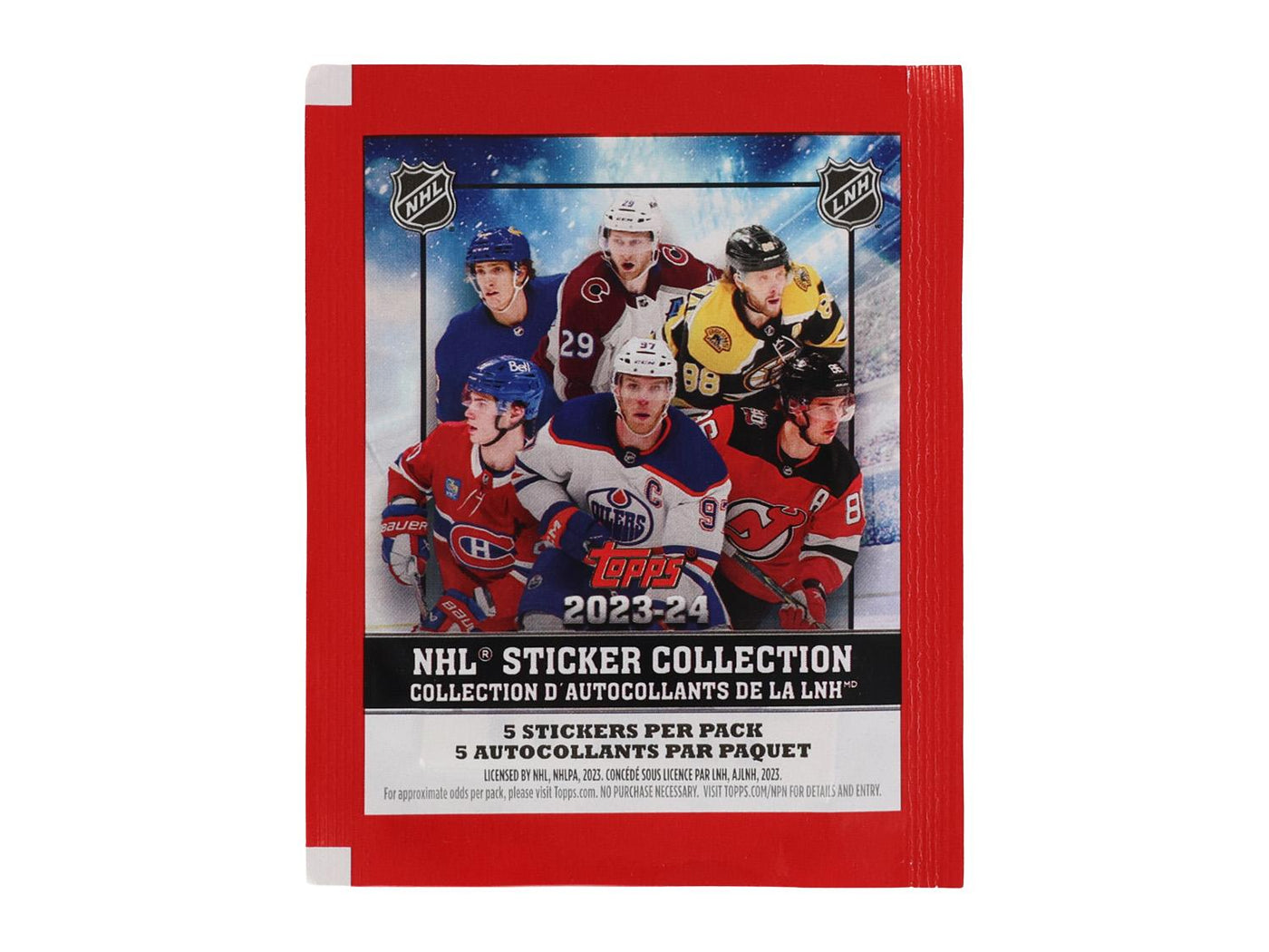 2023/24 Topps NHL Hockey Sticker Collection Pack