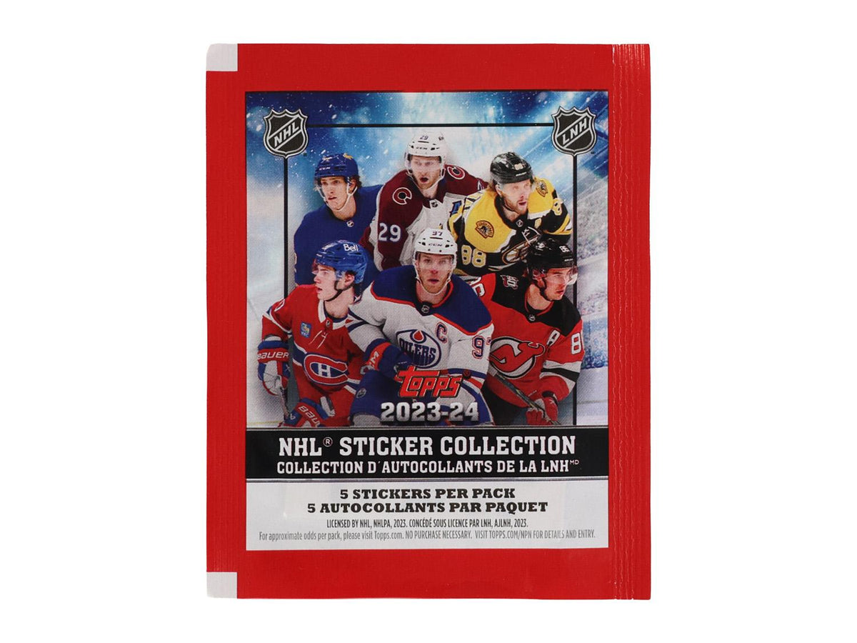 2023/24 Topps NHL Hockey Sticker Collection Pack