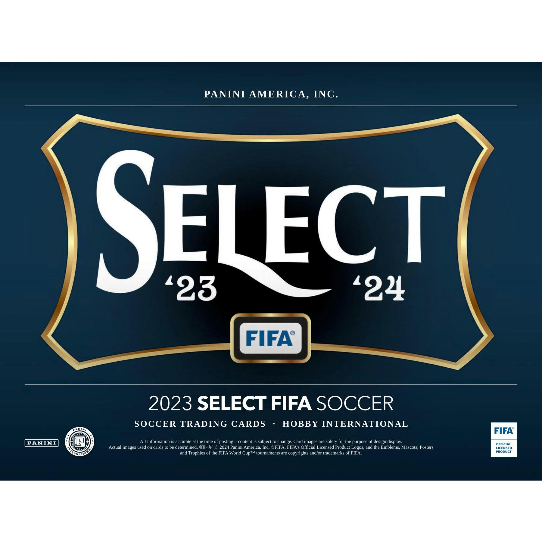 2023/24 Panini Select FIFA Soccer International Hobby Box