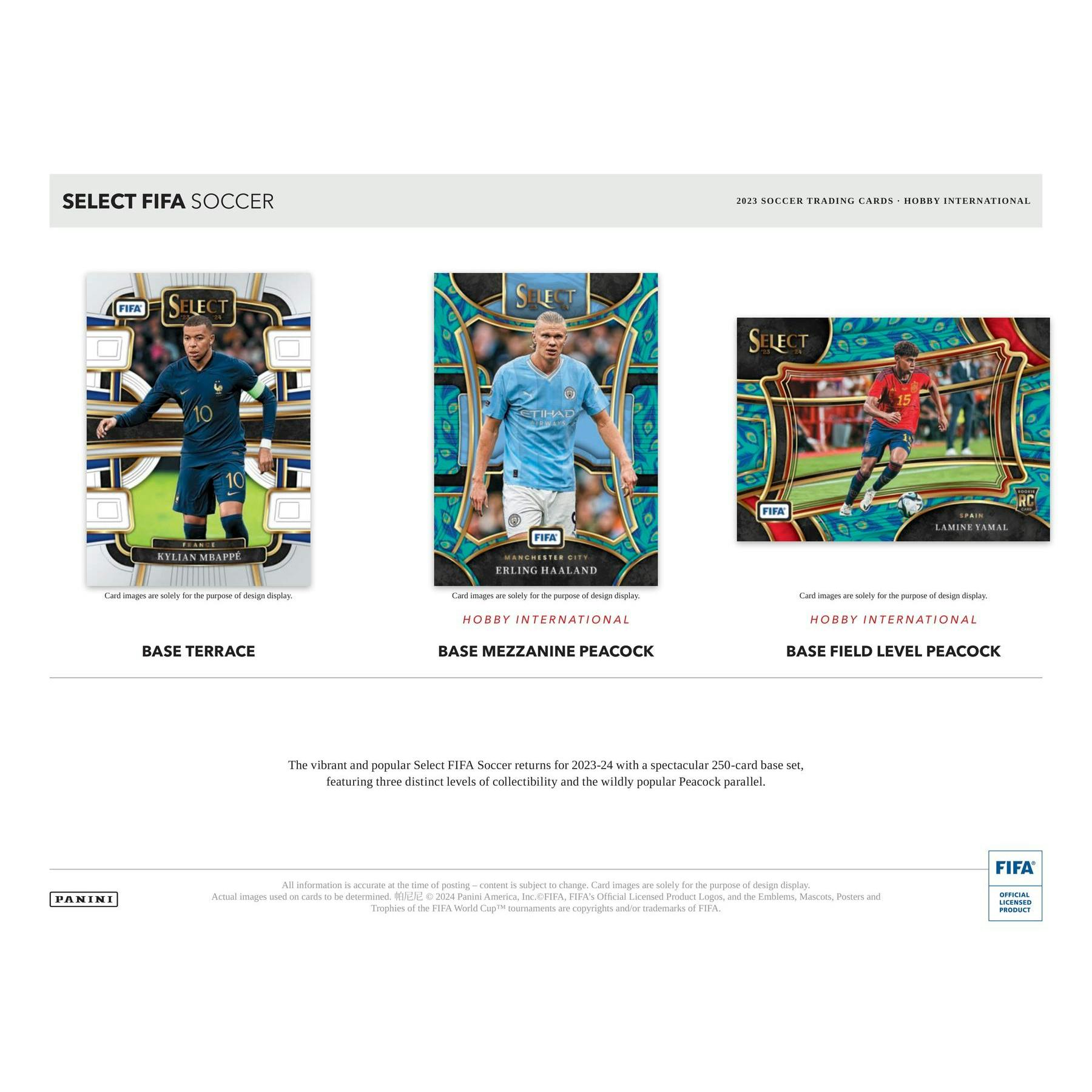 2023/24 Panini Select FIFA Soccer International Hobby Box