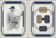 2019 Panini National Treasures Baseball #LMBLG Lou Gehrig Legends Materials Black Booklet Quad Jersey #2/3