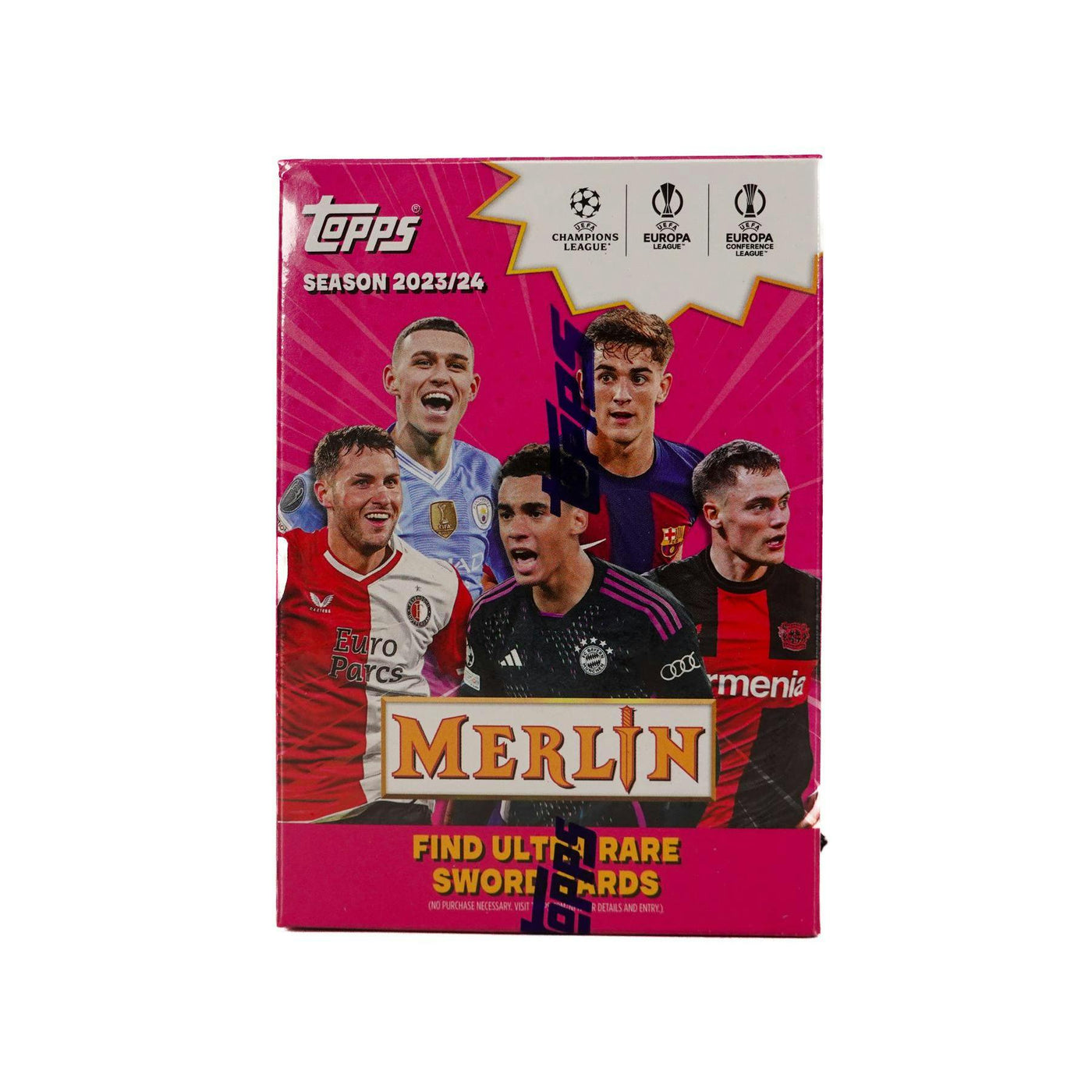 2023/24 Topps Chrome Merlin UEFA Club Competitions Soccer Blaster Box