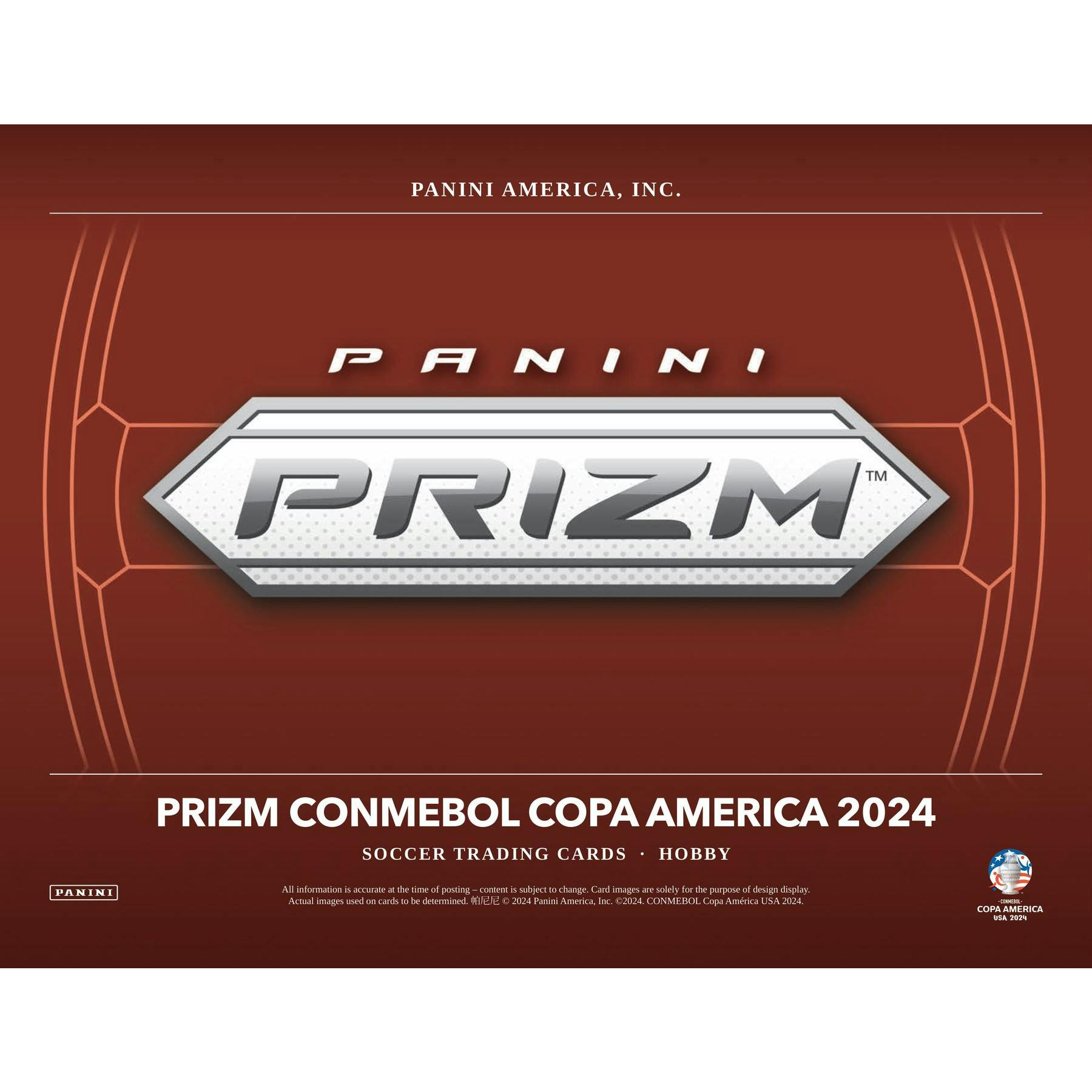 2023/24 Panini Prizm Copa America Soccer Hobby 12-Box Case