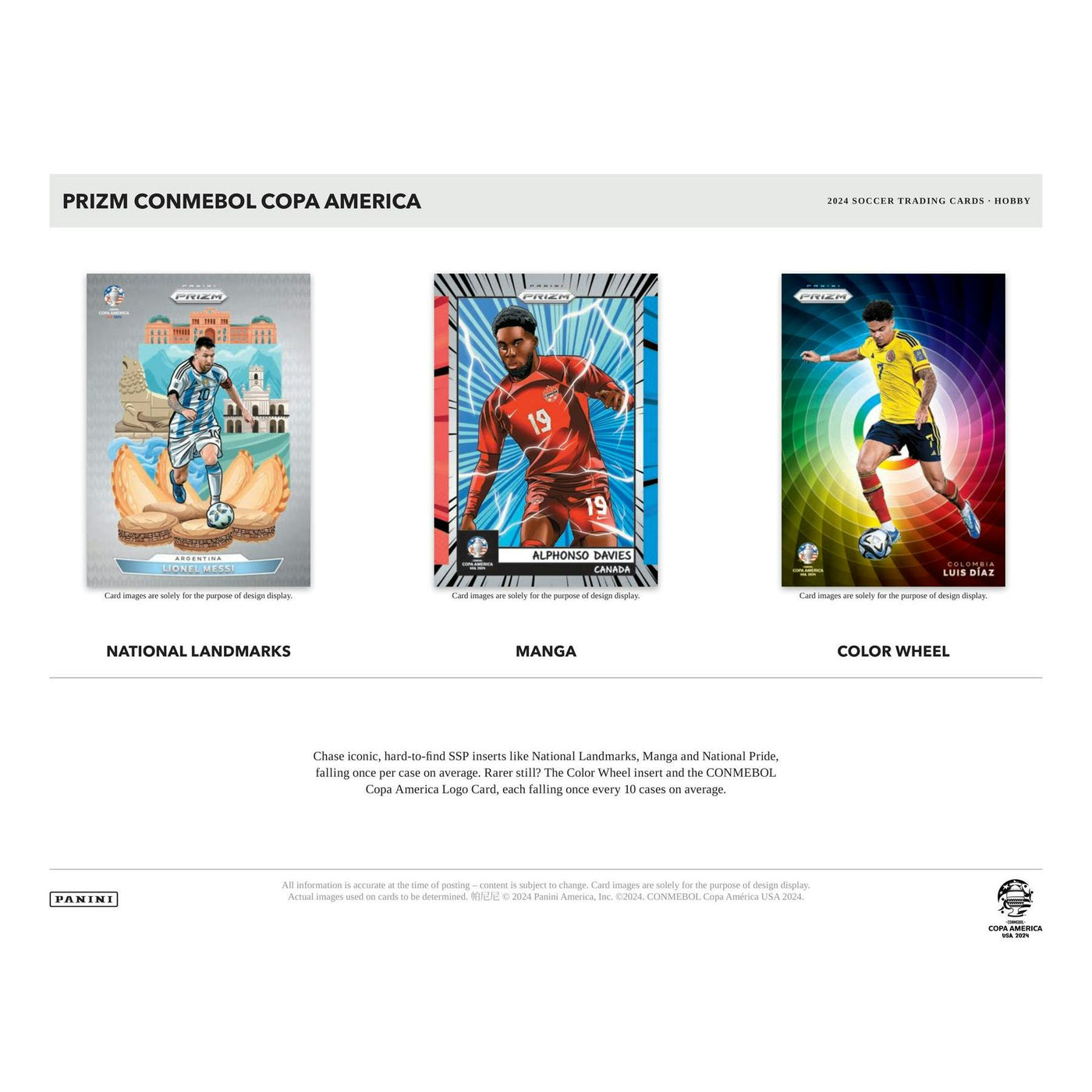 2023/24 Panini Prizm Copa America Soccer Hobby 12-Box Case