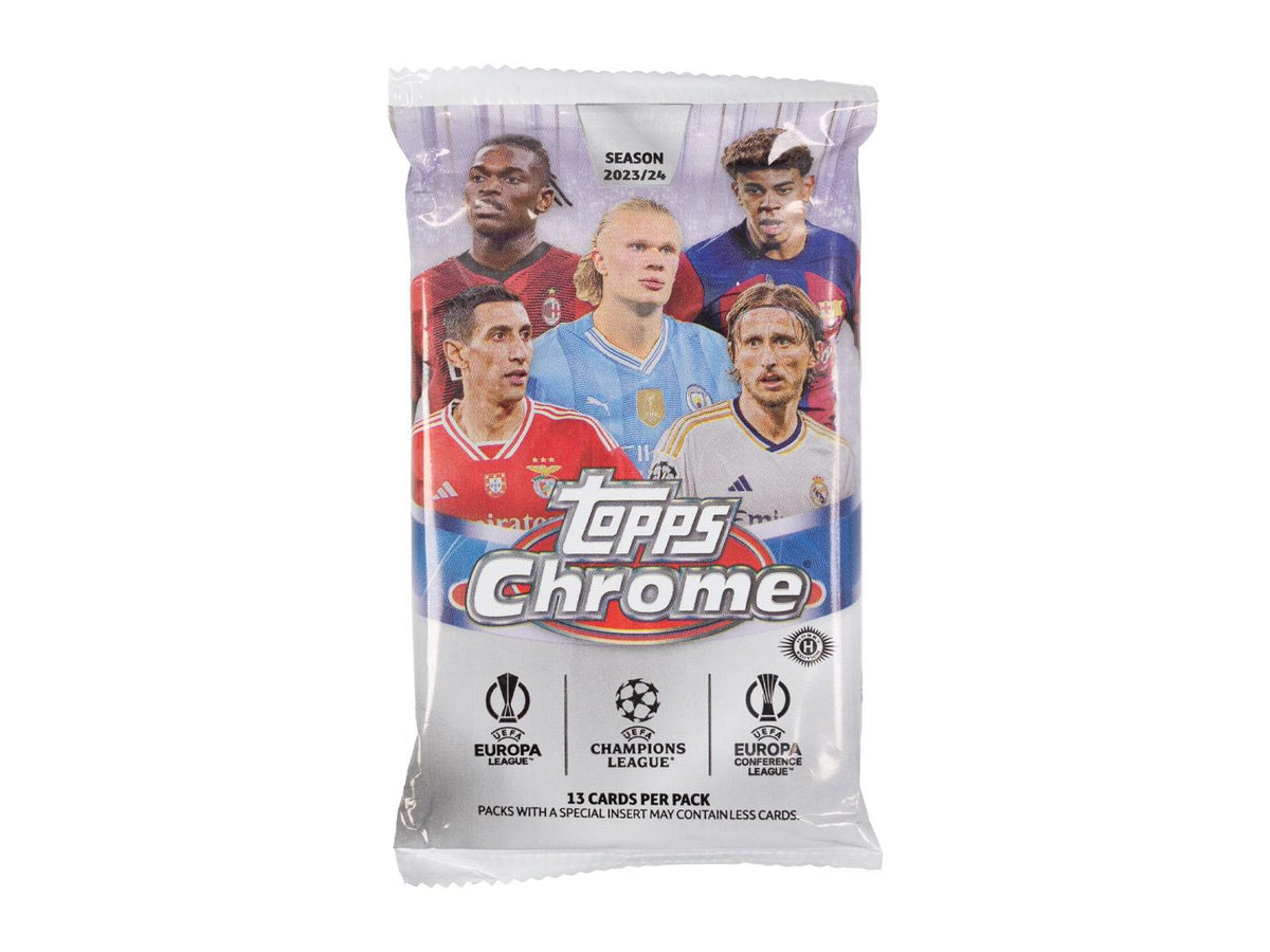 2023/24 Topps Chrome UEFA Club Competitions Soccer Hobby Jumbo Pack