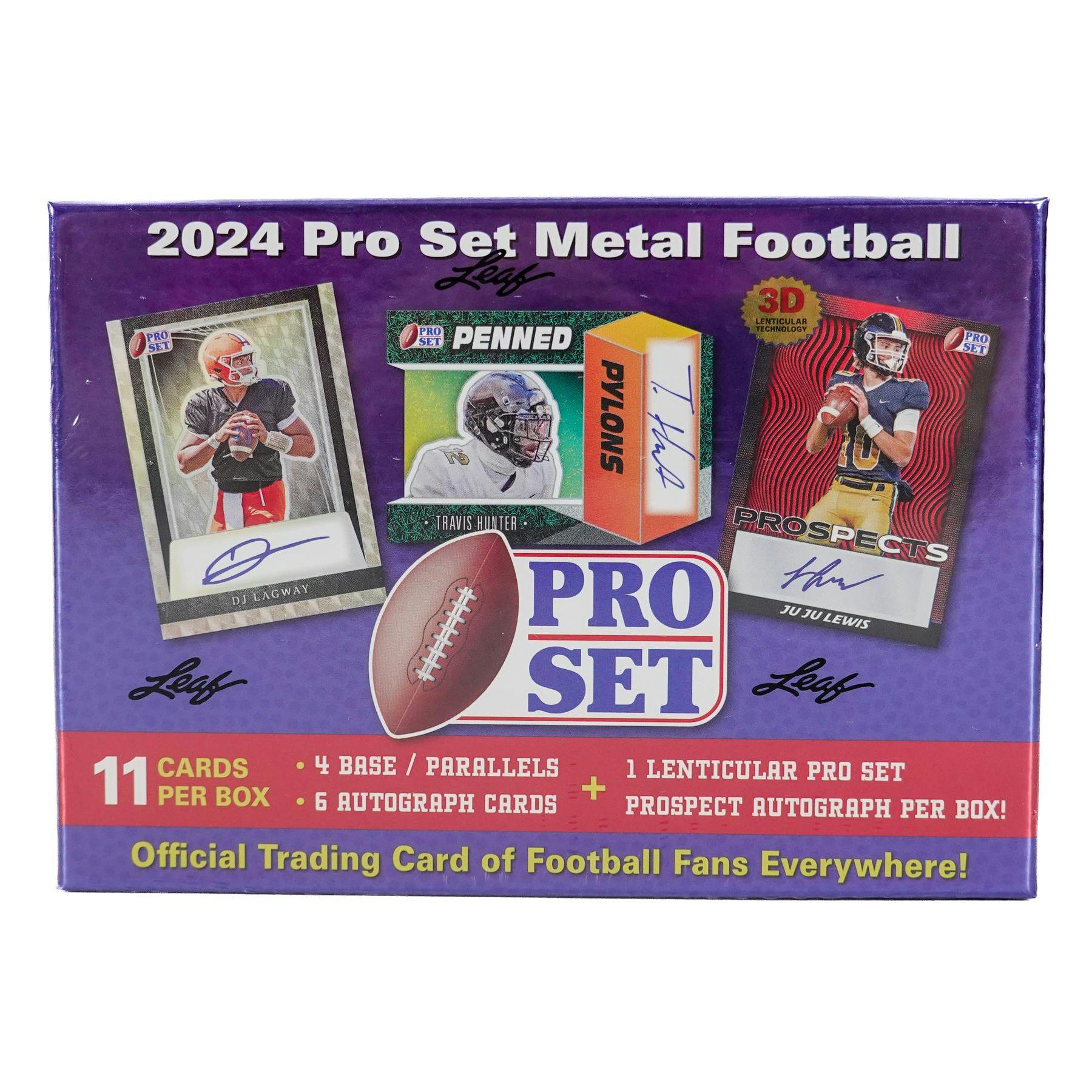 2024 Leaf Pro Set Metal Football Hobby Box