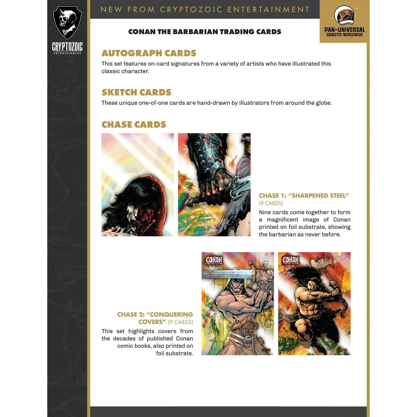 2024 Cryptozoic Conan the Barbarian Trading Cards Hobby 12-Box Case (Presell)