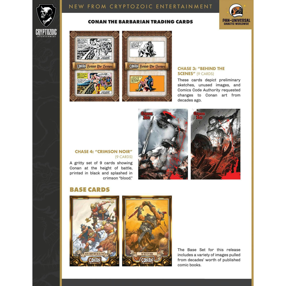 2024 Cryptozoic Conan the Barbarian Trading Cards Hobby 12-Box Case (Presell)