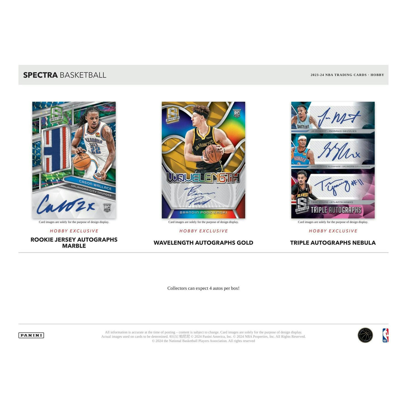 2023/24 Panini Spectra Basketball Hobby Box