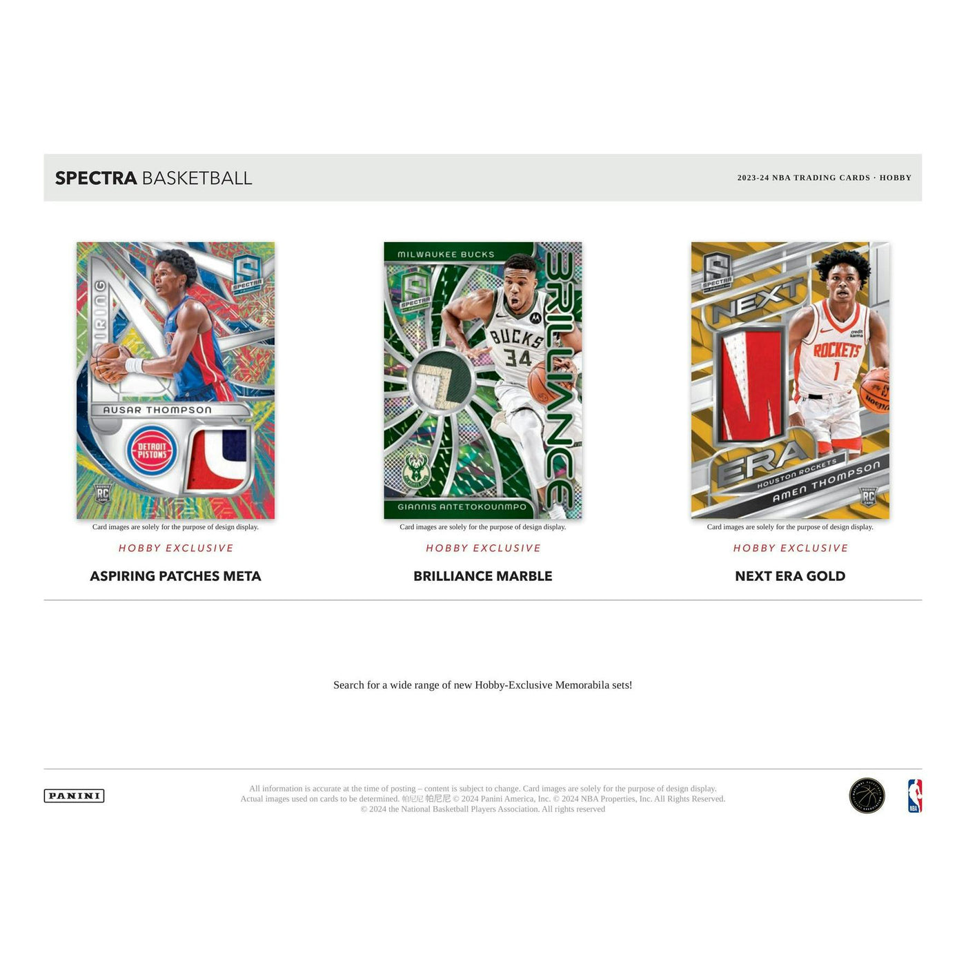 2023/24 Panini Spectra Basketball Hobby Box