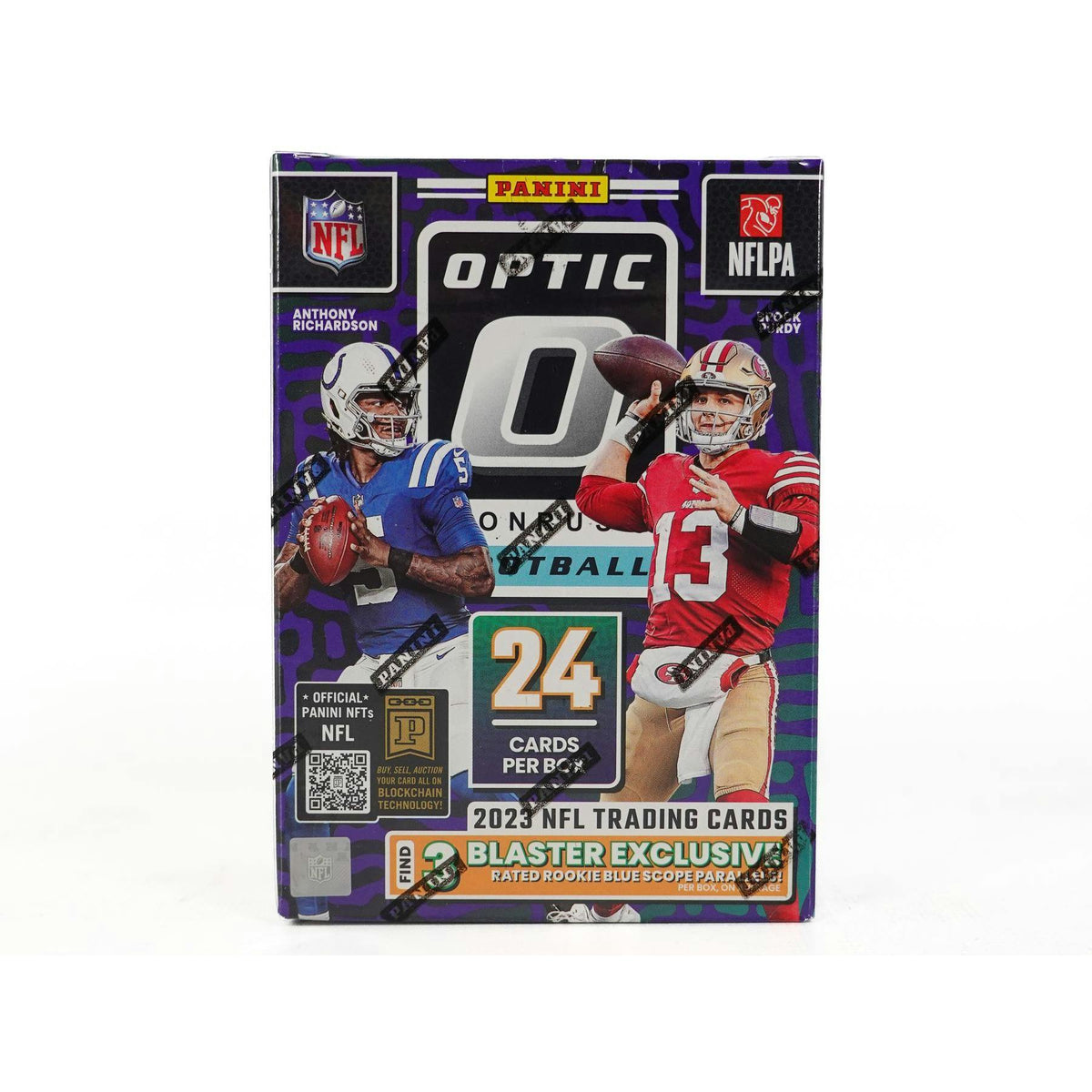2023 Panini Donruss Optic Football Blaster Hobby Box (Blue Scope Parallels)