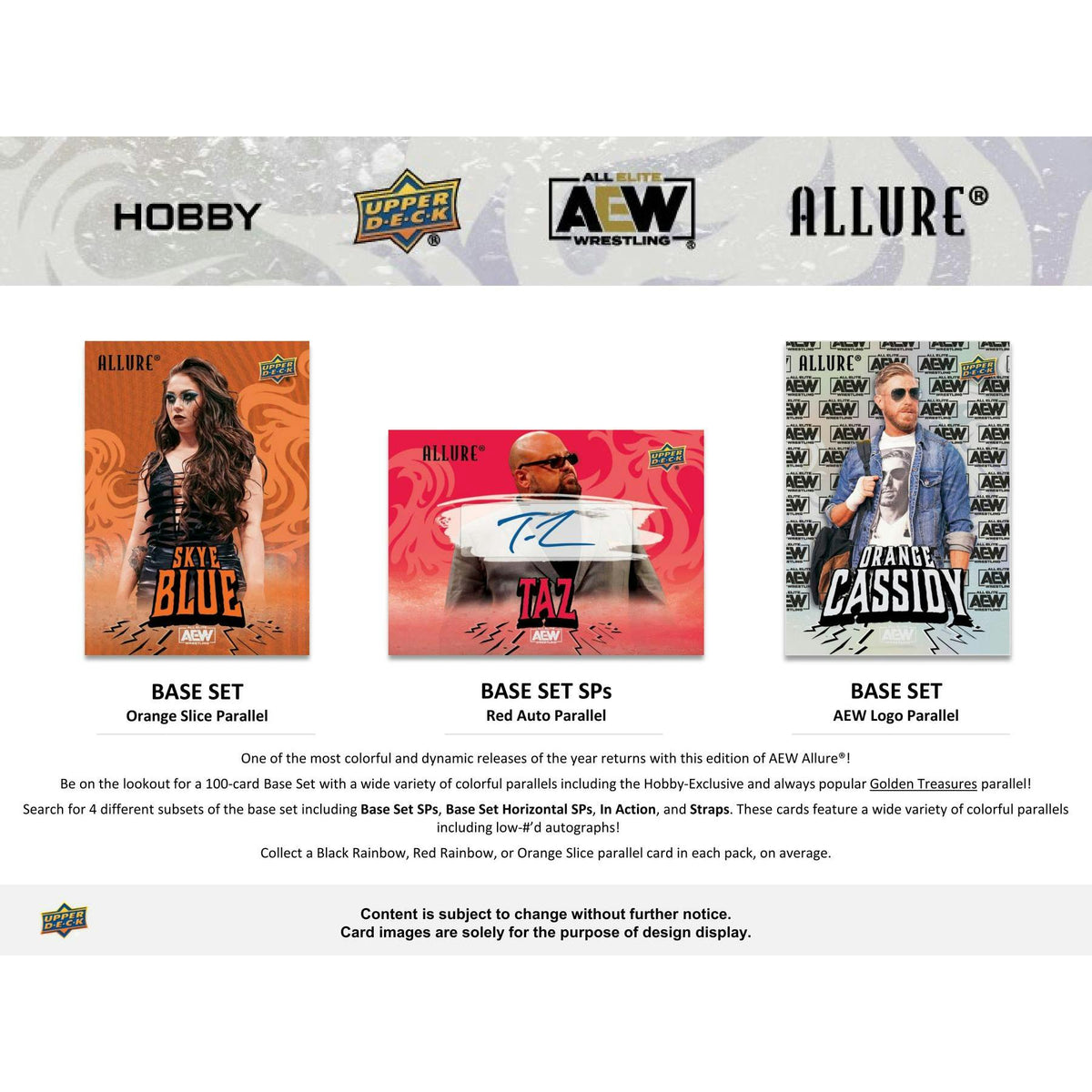2024 Upper Deck AEW Allure Wrestling Hobby 18-Box Case