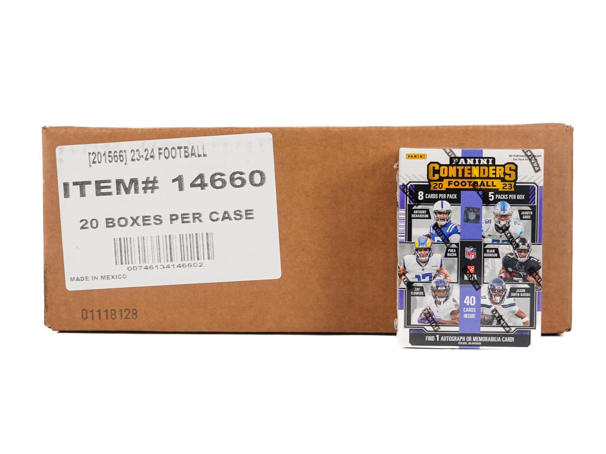 2023 Panini Contenders Football Blaster Hobby 20-Box Case (Blue Parallels!)