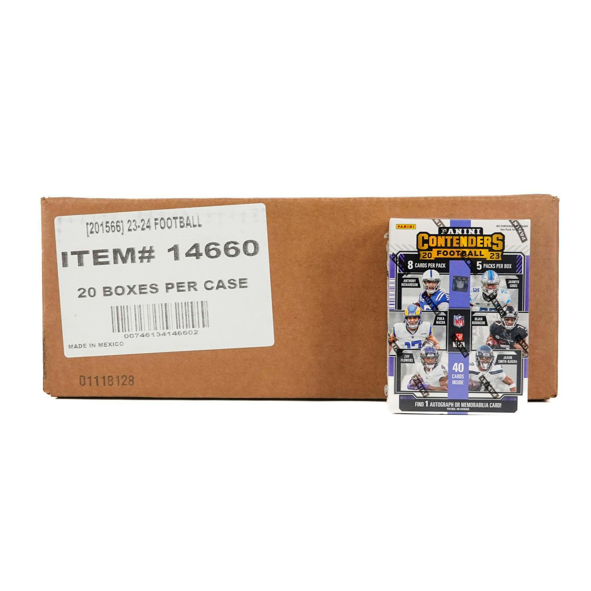 2023 Panini Contenders Football Blaster Hobby 20-Box Case (Blue Parallels!)