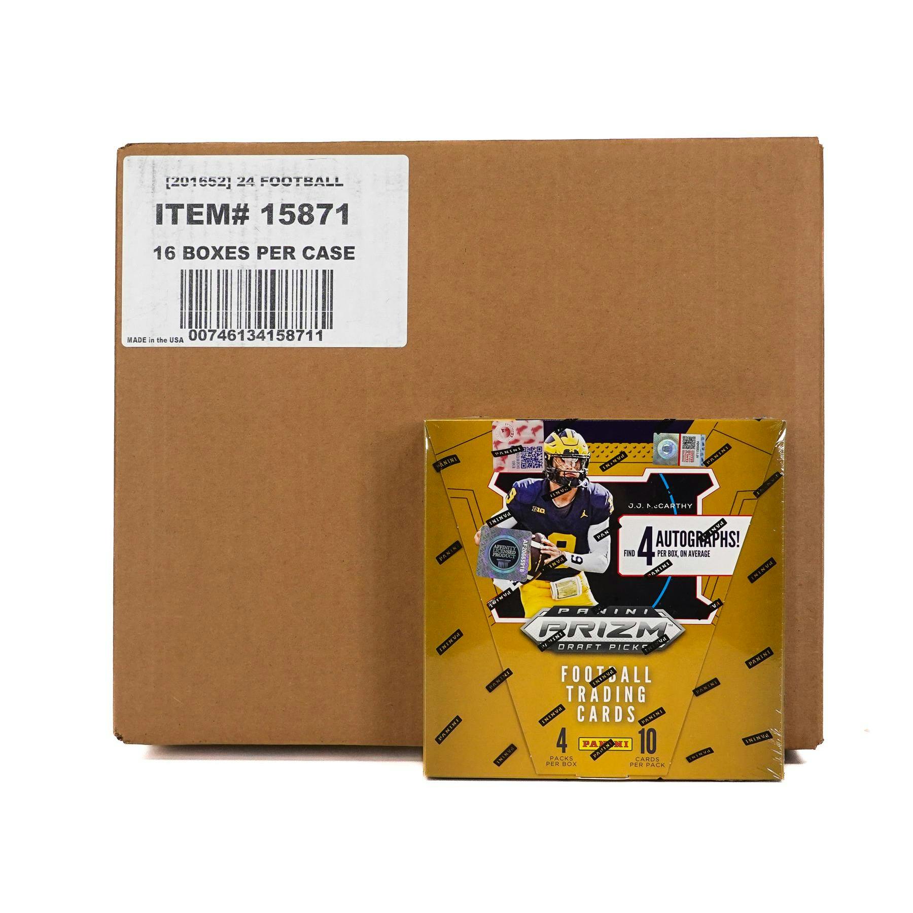 2024 Panini Prizm Draft Picks Football Hobby 16-Box Case