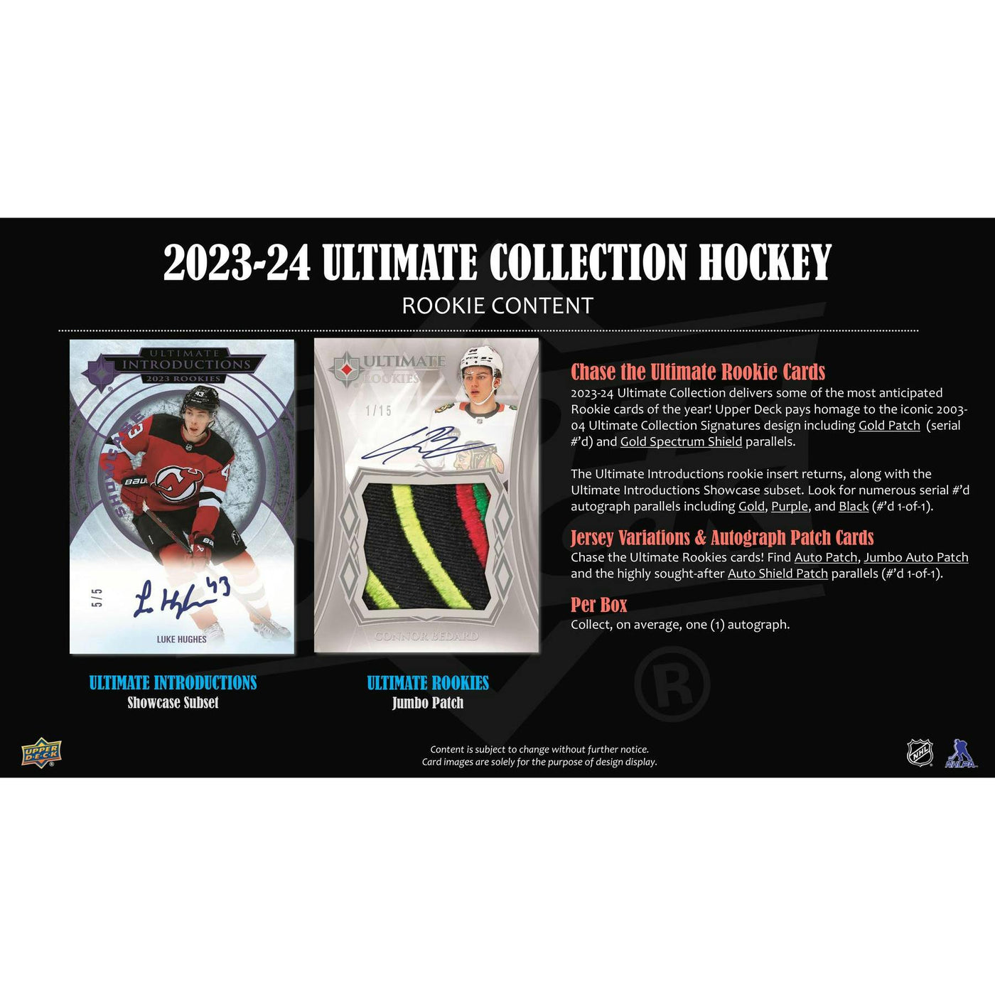 2023/24 Upper Deck Ultimate Collection Hockey Hobby Box