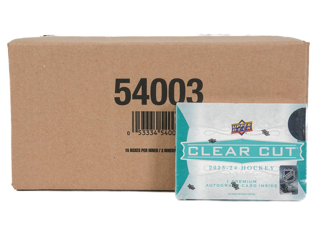 2023/24 Upper Deck Clear Cut Hockey Hobby 30-Box Case