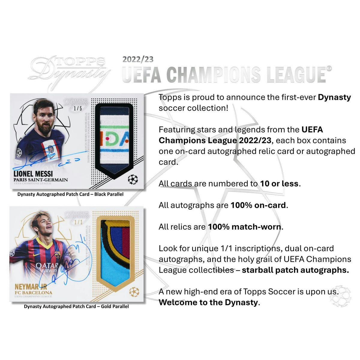 2022/23 Topps Dynasty UEFA Champions League Soccer Hobby Box
