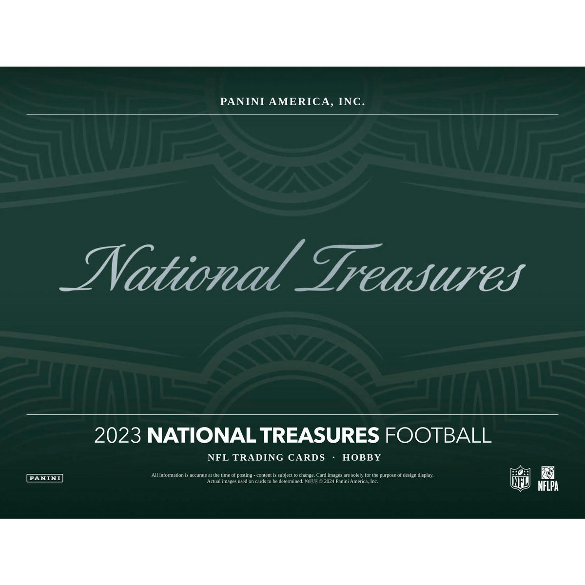 2023 Panini National Treasures Football Hobby 4-Box Case
