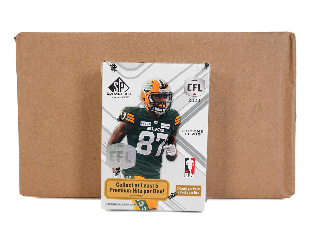 2023 Upper Deck SP Game Used CFL Football Hobby 16-Box Case