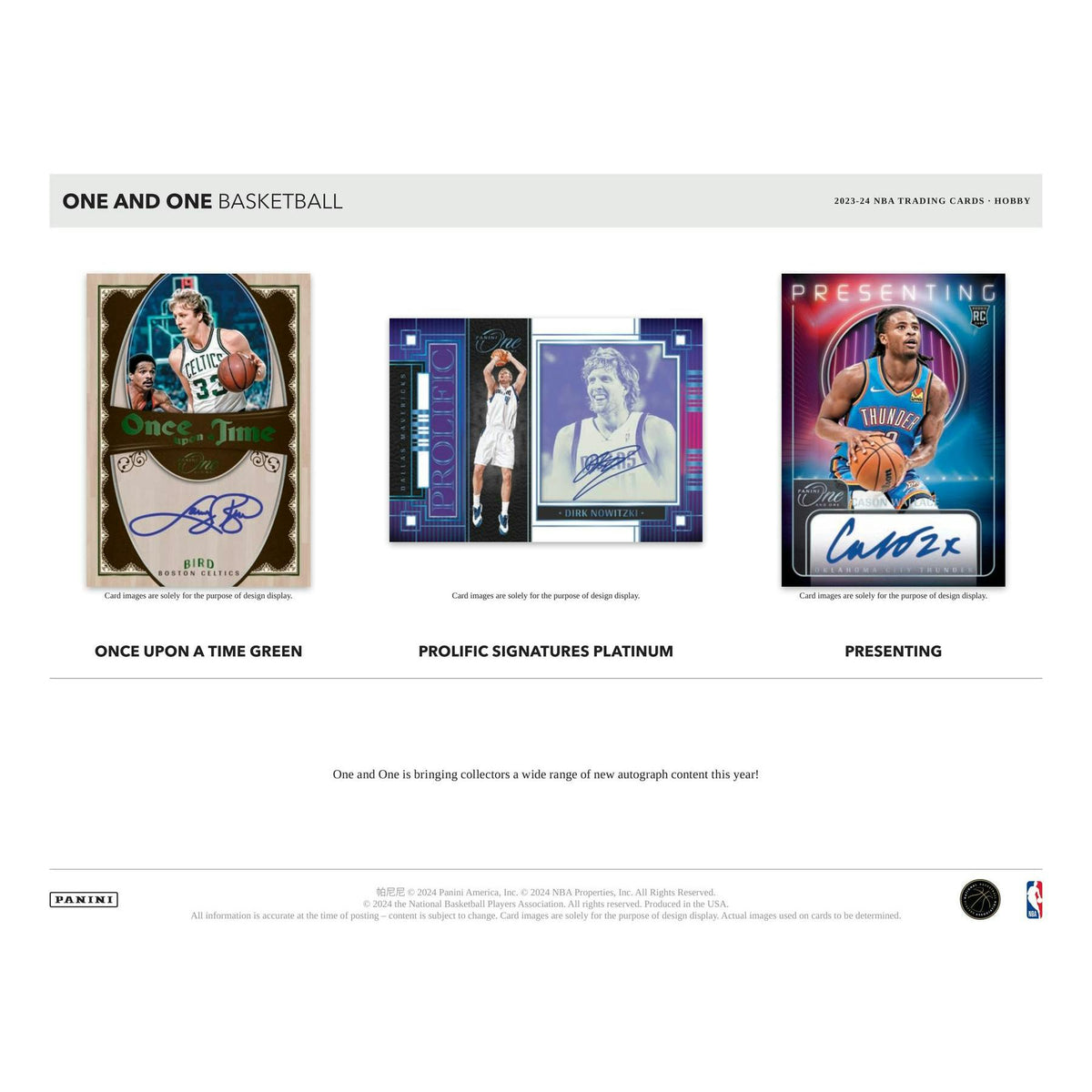 2023/24 Panini One and One Basketball Hobby 10-Box Case