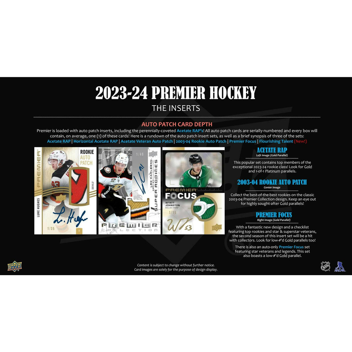 2023/24 Upper Deck Premier Hockey Hobby 10-Box Case