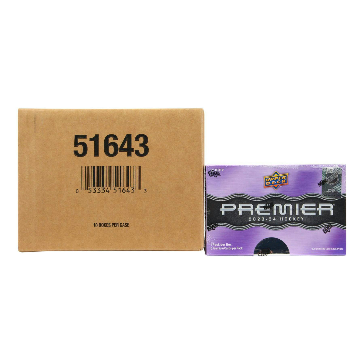 2023/24 Upper Deck Premier Hockey Hobby 10-Box Case