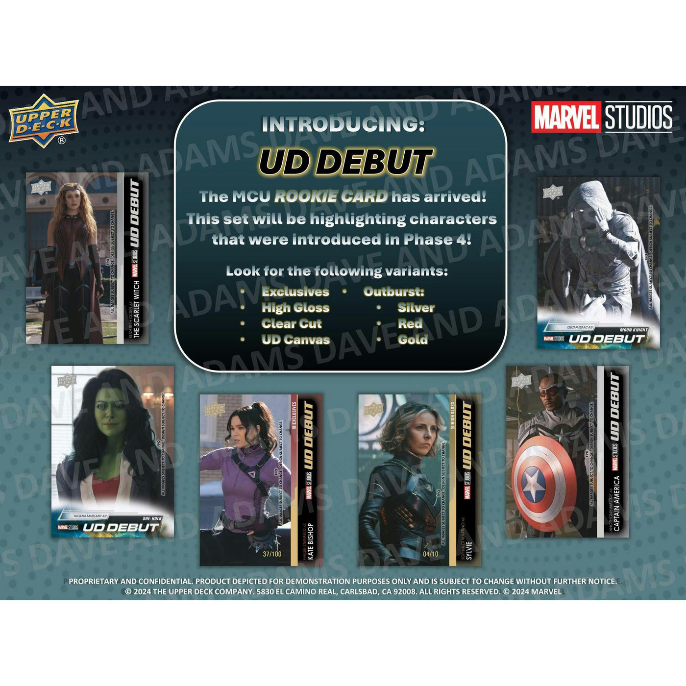 2024 Upper Deck Marvel Studios Series 1 Disney+ Hobby 6-Box Case