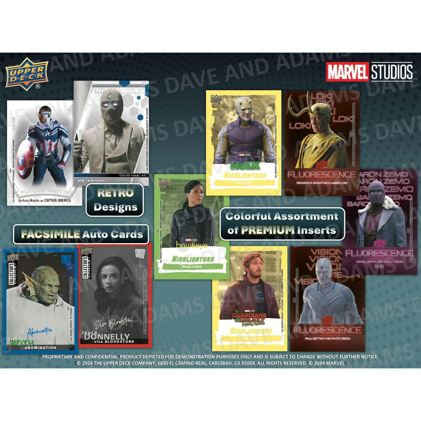 2024 Upper Deck Marvel Studios Series 1 Disney+ Hobby 6-Box Case