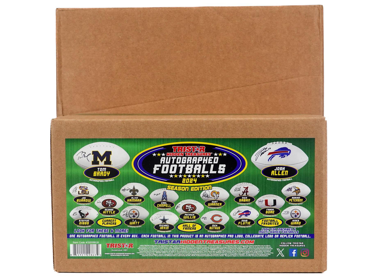 2024 TriStar Hidden Treasures Autographed Footballs Season Edition Hobby Box (Reed Buy)