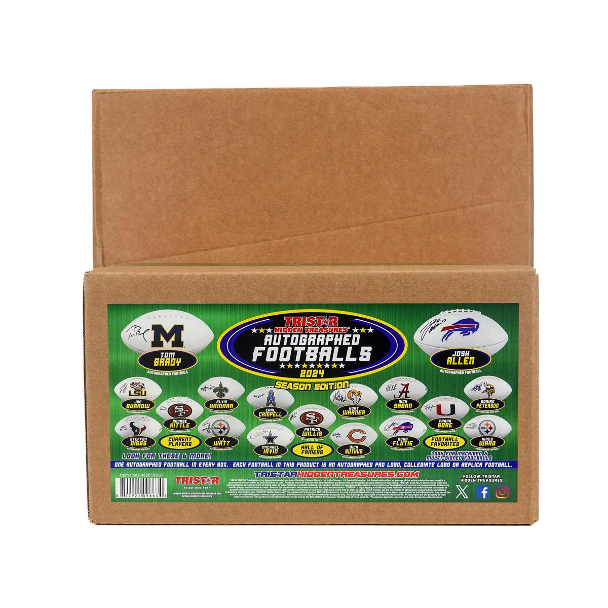 2024 TriStar Hidden Treasures Autographed Footballs Season Edition Hobby Box (Reed Buy)