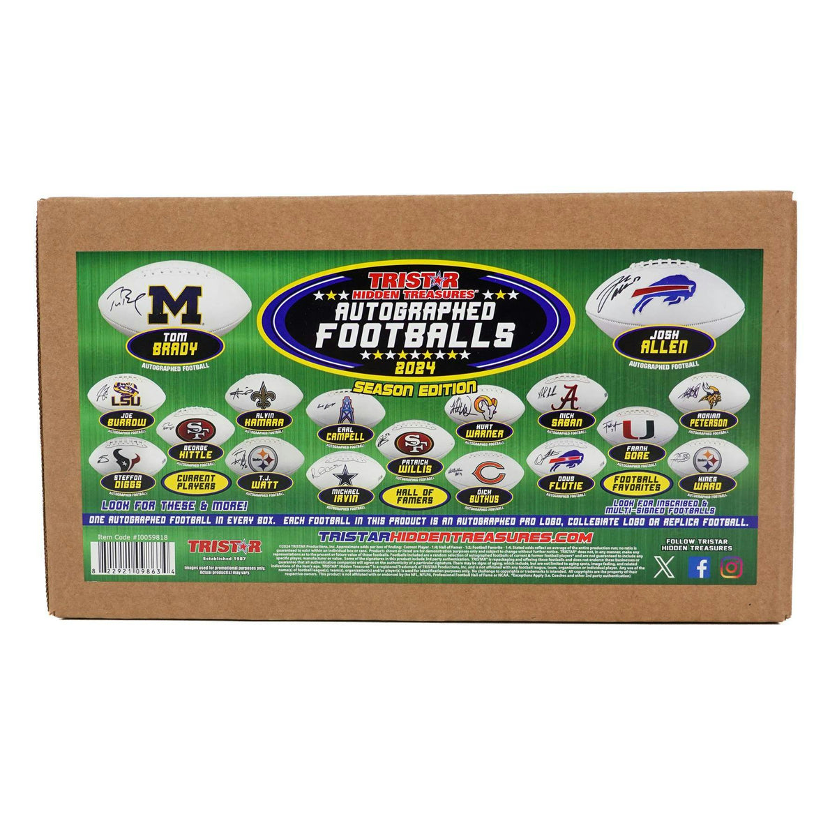 2024 TriStar Hidden Treasures Autographed Footballs Season Edition Hobby Box (Reed Buy)