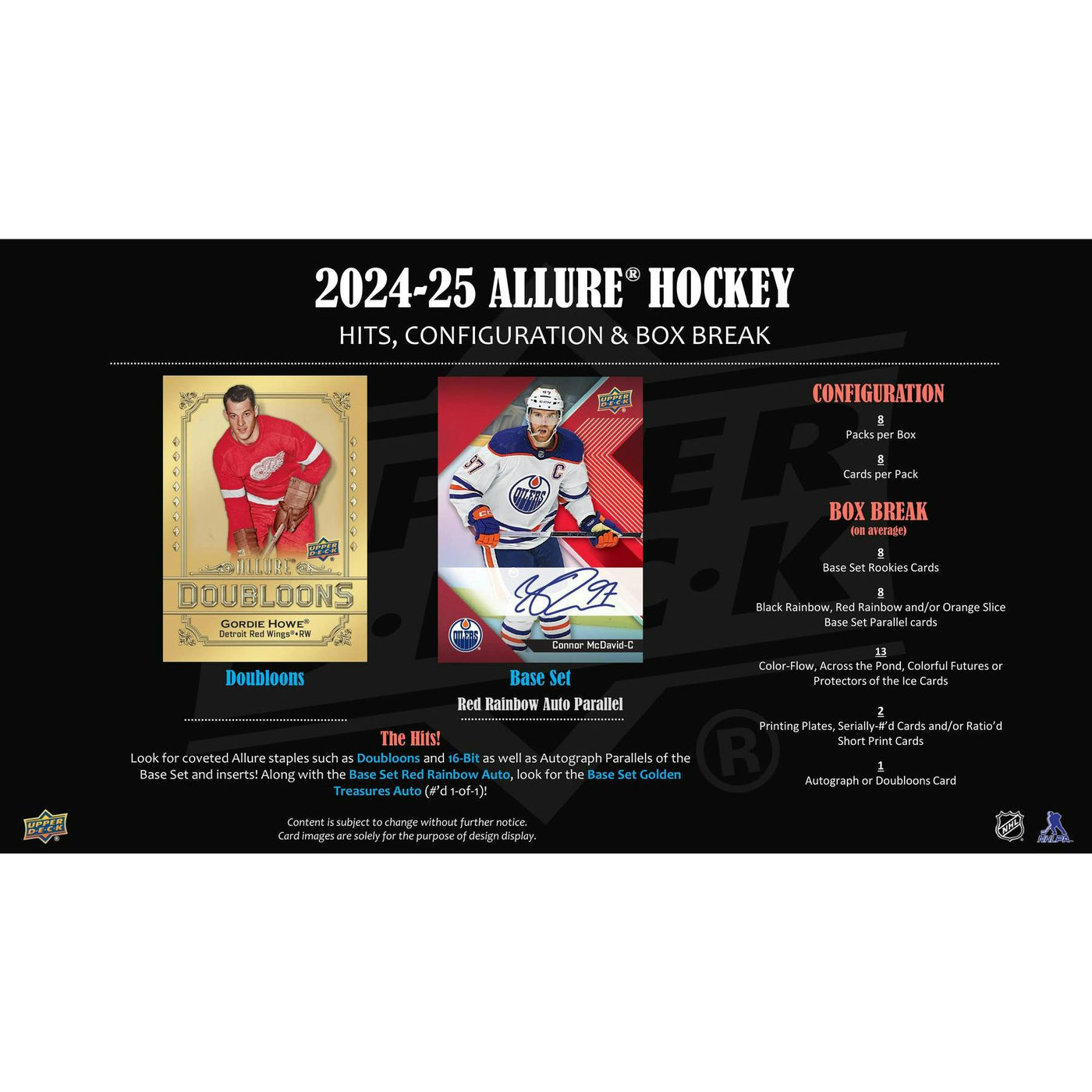 2024/25 Upper Deck Allure Hockey Hobby 18-Box Case