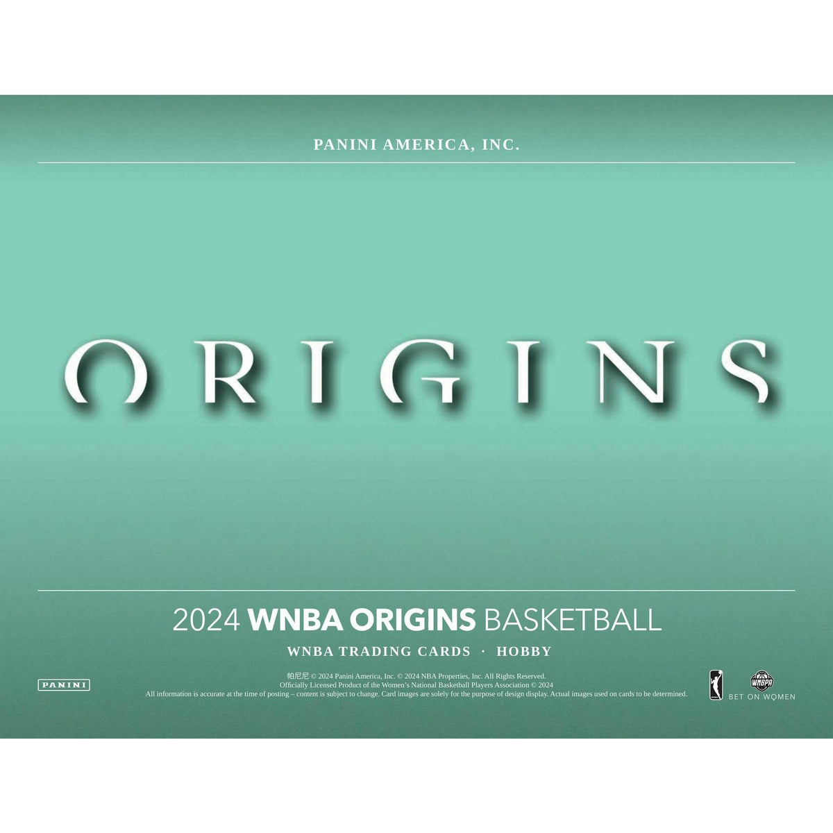 2024 Panini Origins WNBA Basketball Hobby Box