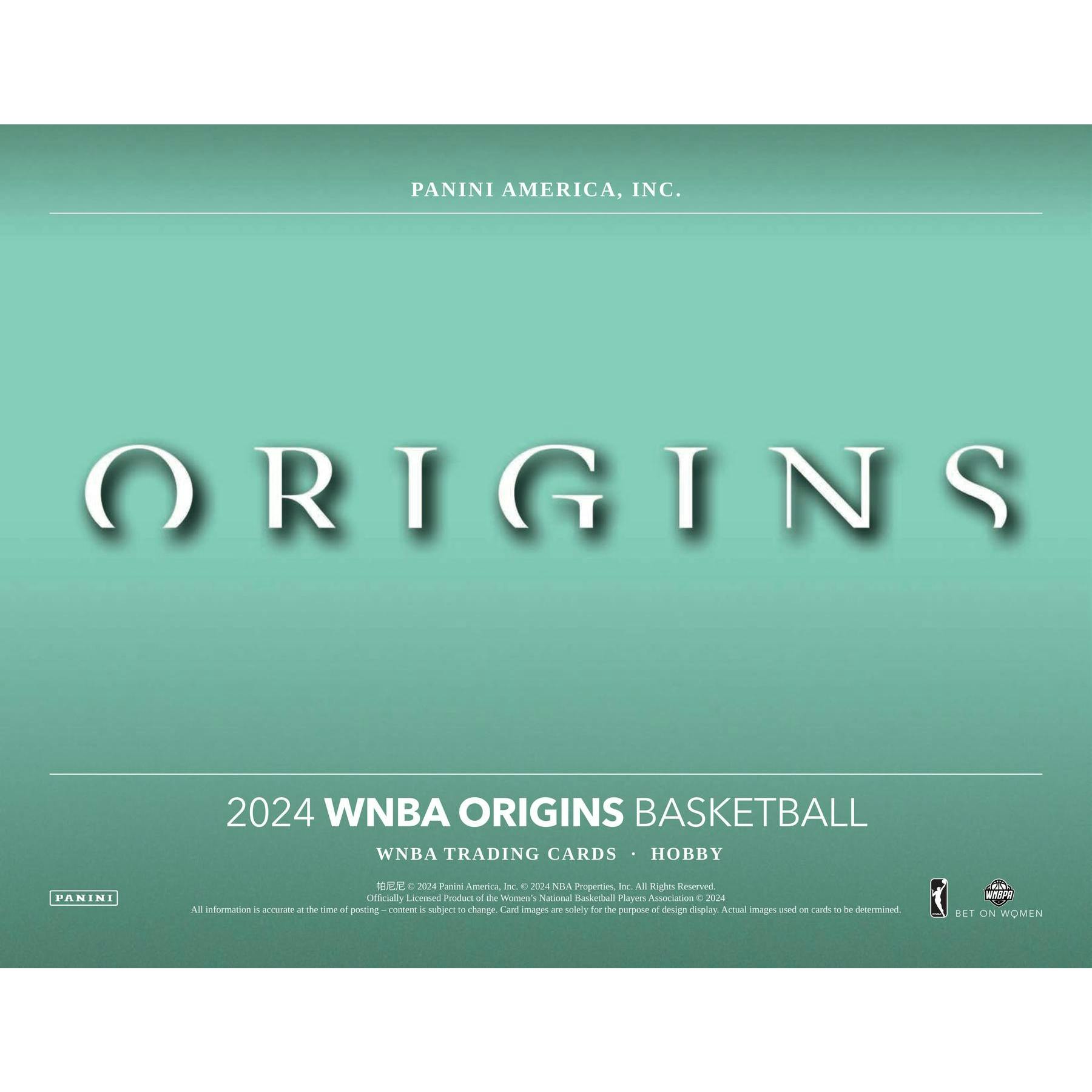 2024 Panini Origins WNBA Basketball Hobby Box