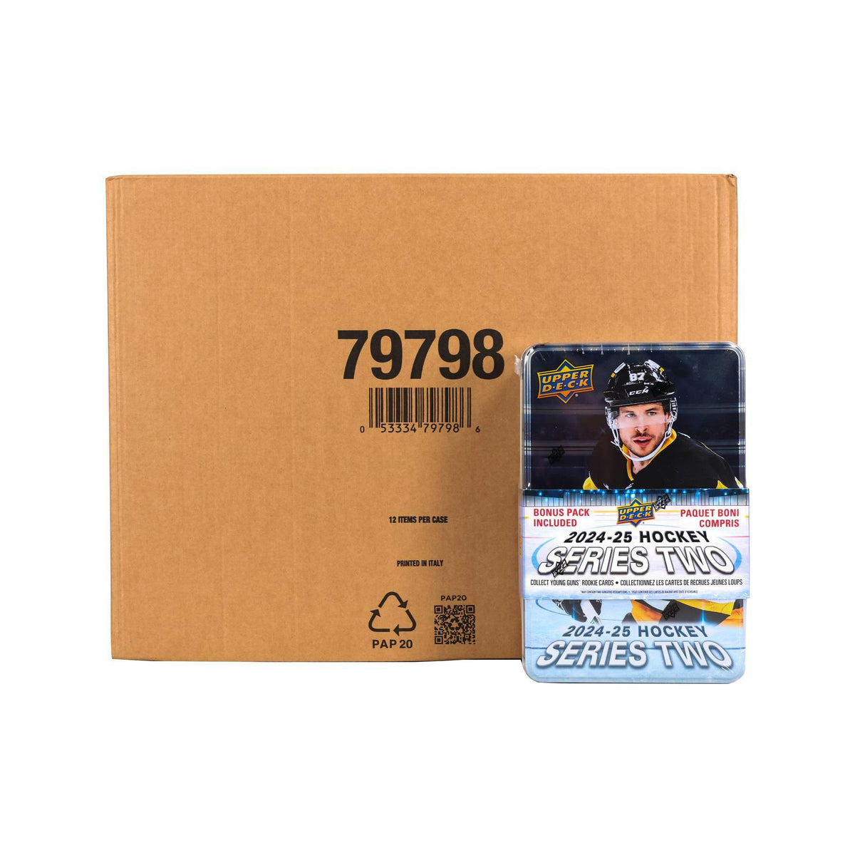 2024/25 Upper Deck Series 2 Hockey Tin Case (12 Ct.)