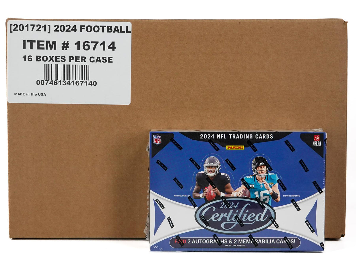 2024 Panini Certified Football Hobby 16-Box Case