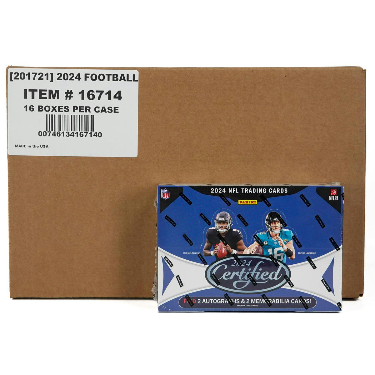 2024 Panini Certified Football Hobby 16-Box Case