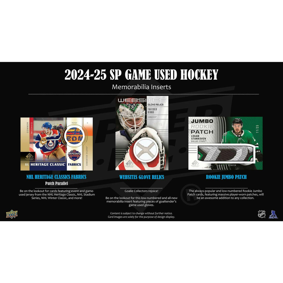 2024/25 Upper Deck SP Game Used Hockey Hobby Box