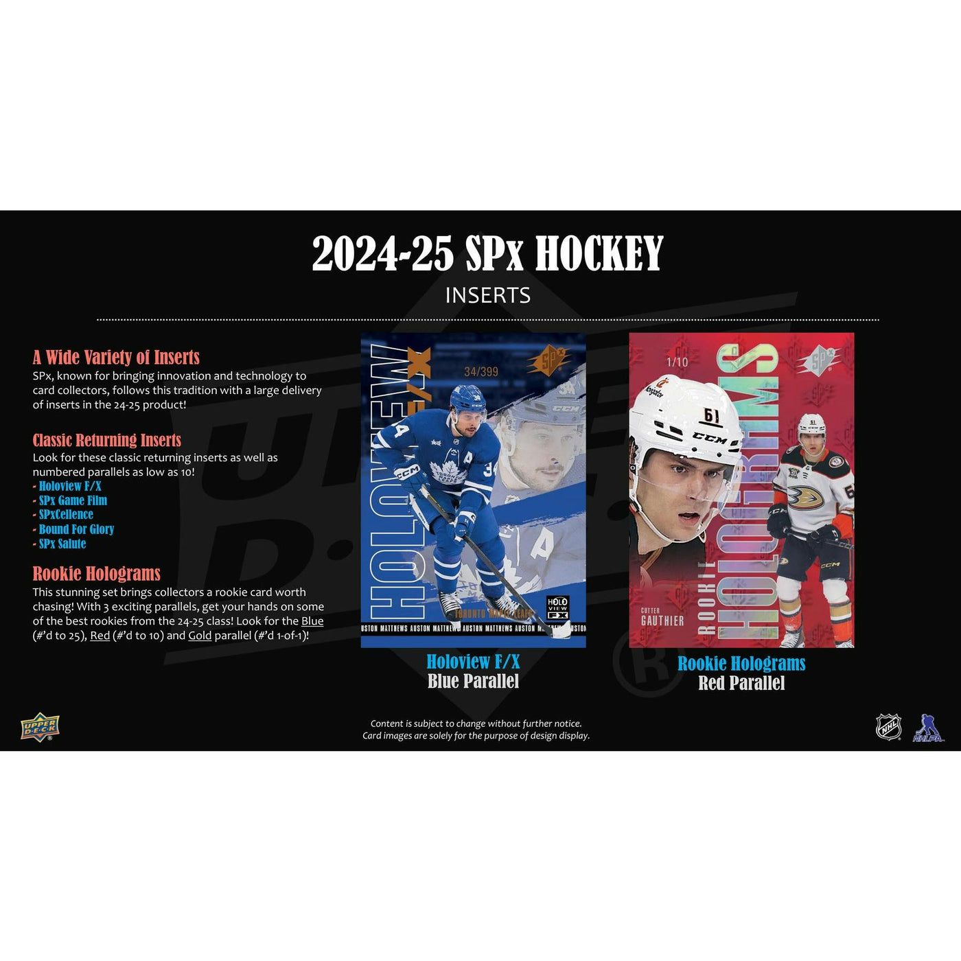 2024/25 Upper Deck SPx Hockey Hobby Box