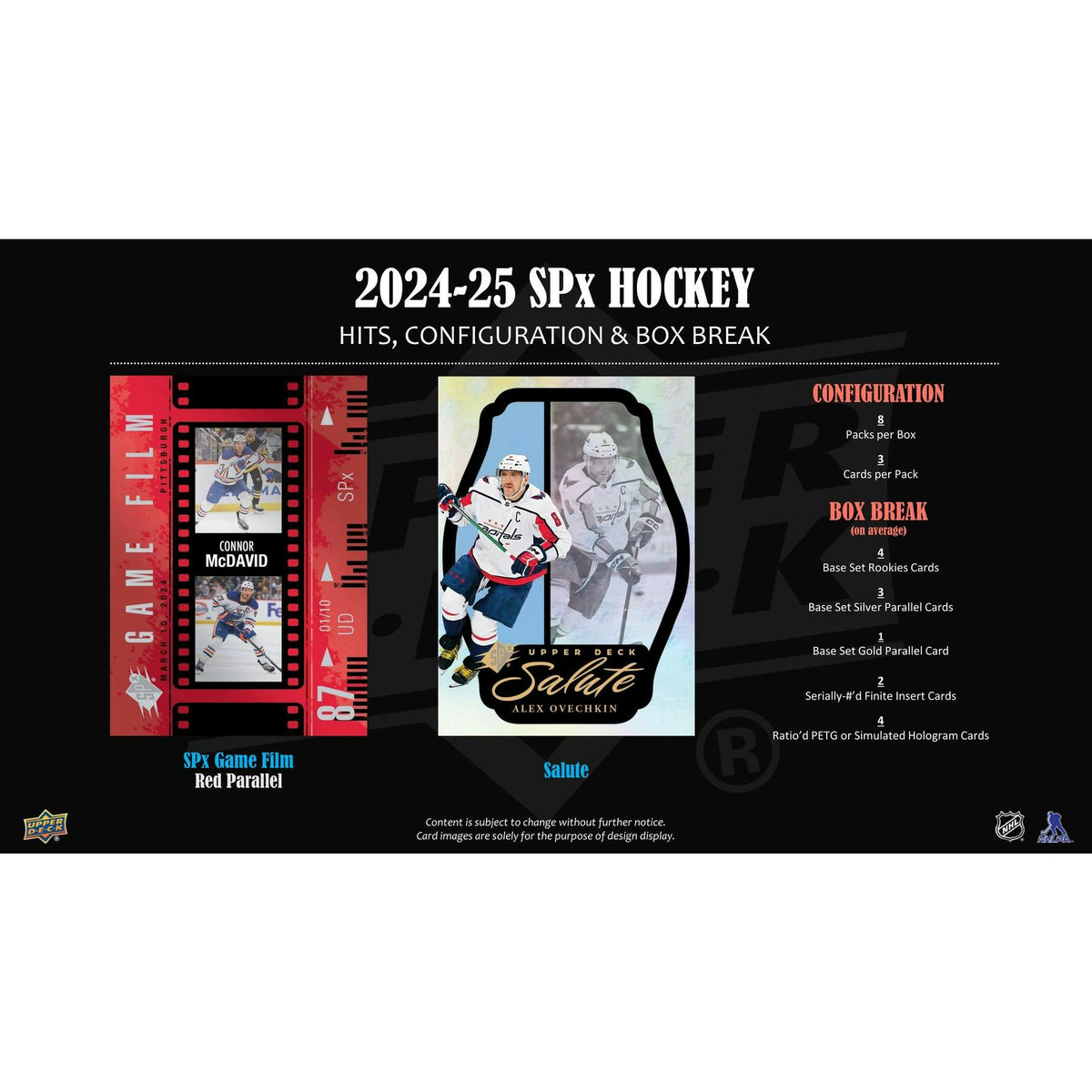 2024/25 Upper Deck SPx Hockey Hobby Box