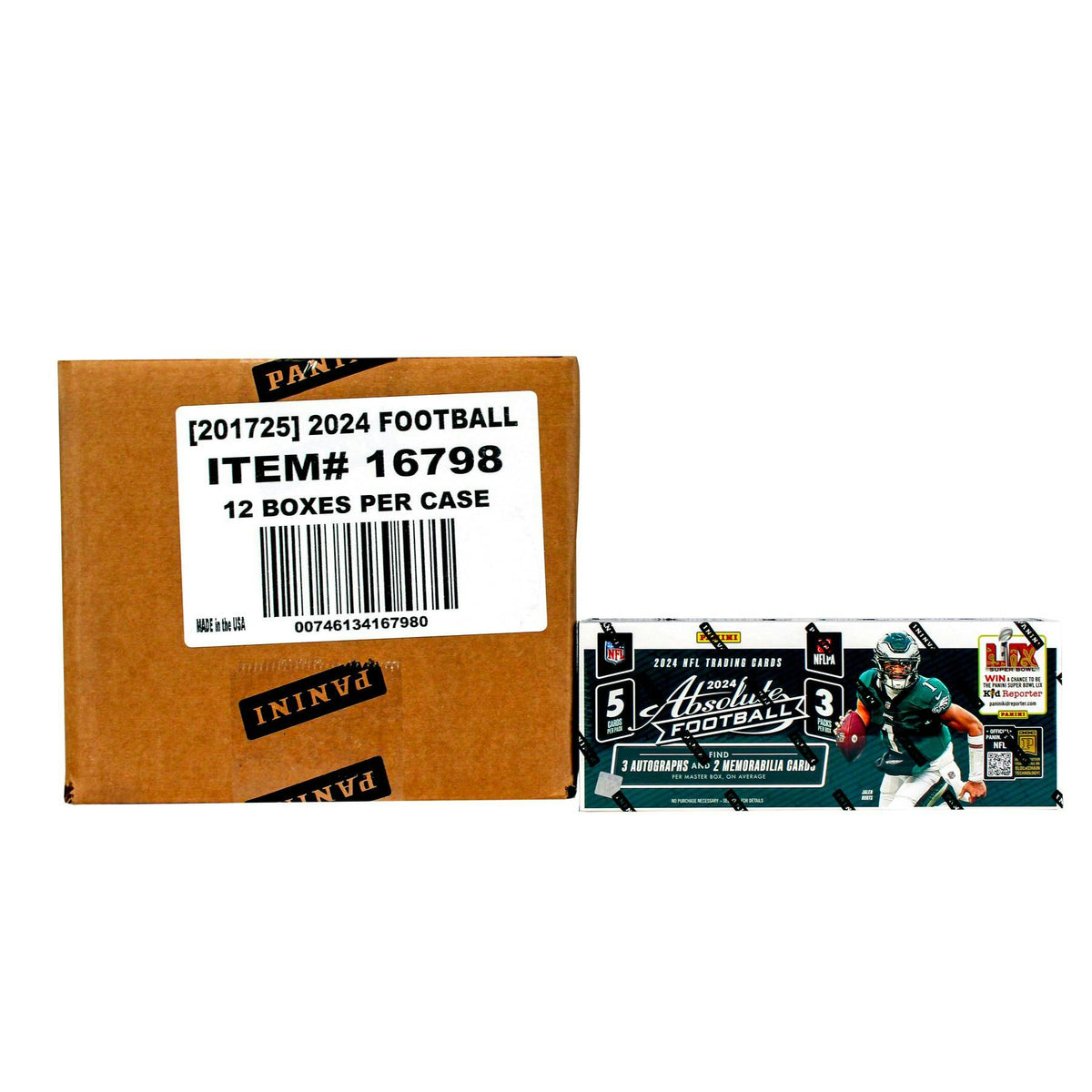 2024 Panini Absolute Football Hobby 12-Box Case