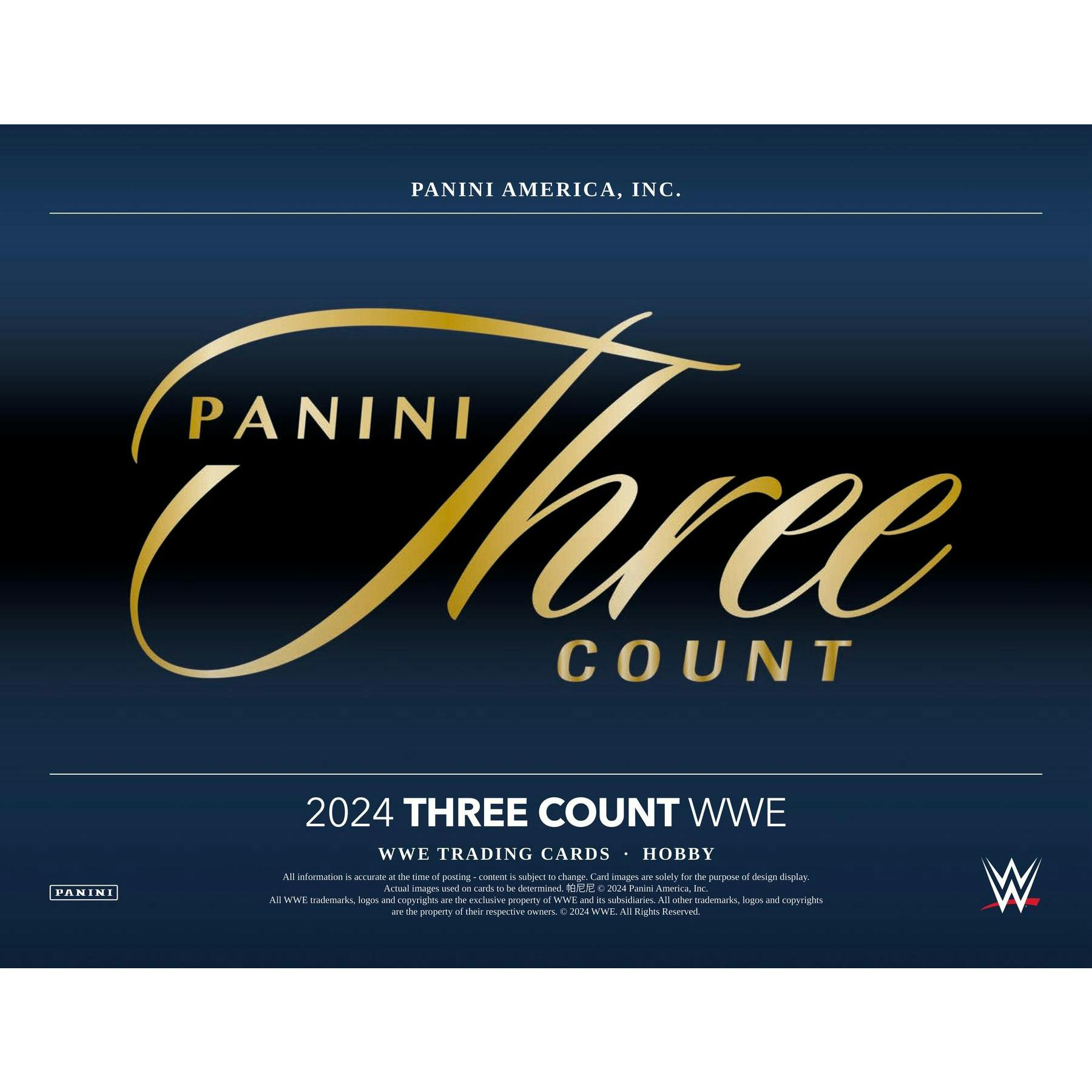 2024 Panini Three Count WWE Wrestling Hobby Box