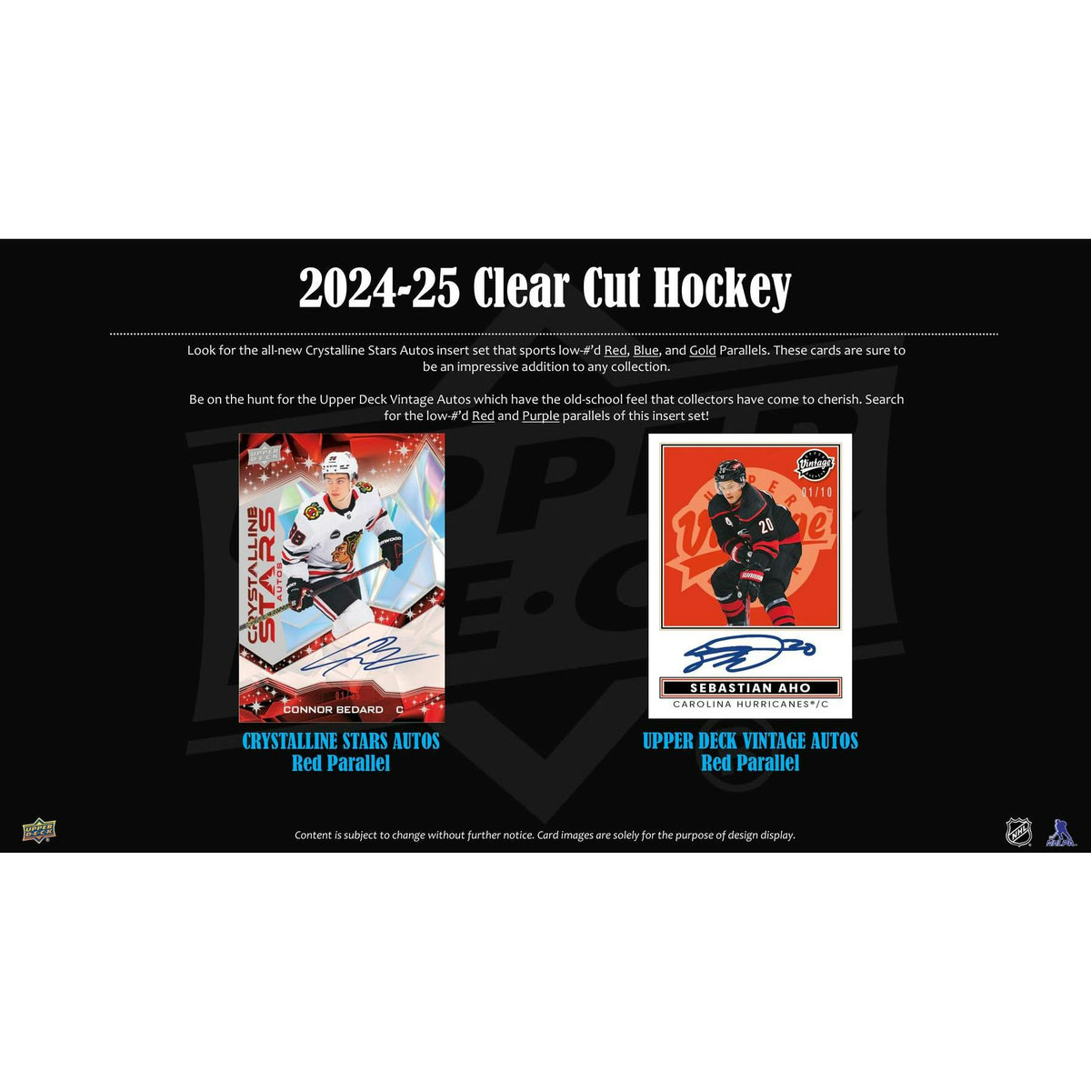 2024/25 Upper Deck Clear Cut Hockey Hobby 30-Box Case