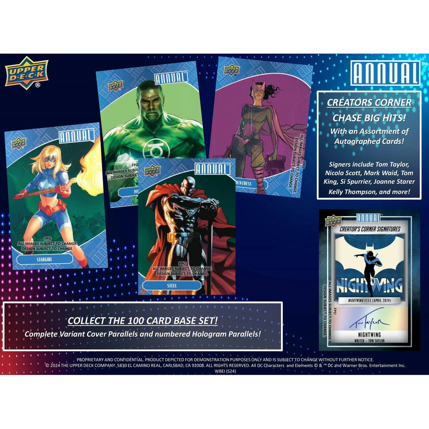 2023/24 Upper Deck DC Annual Hobby 16-Box Case