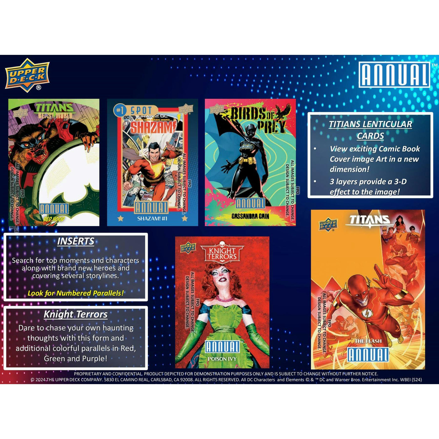 2023/24 Upper Deck DC Annual Hobby 16-Box Case